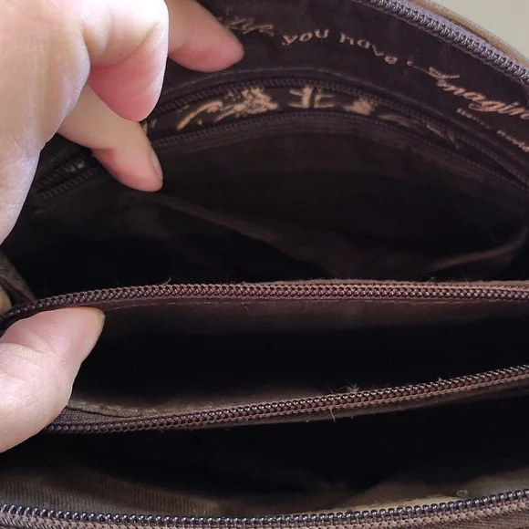 sTs Ranchwear By Carroll Baroness Weezy Crossbody Brown Leather Conceal Carry